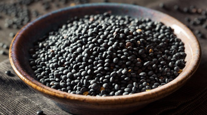 Cooked Black Beluga Lentils