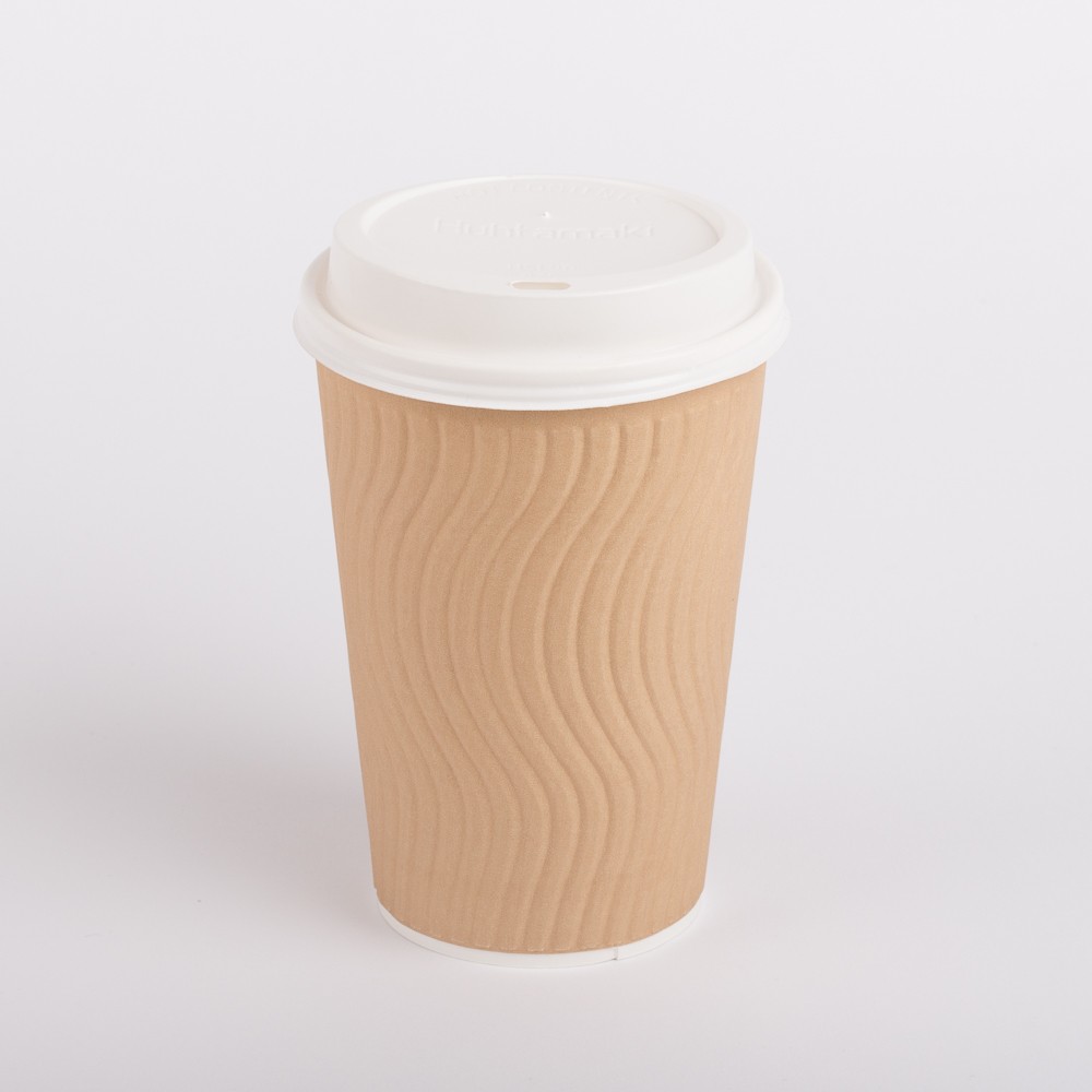 16oz Brown Double Wall Coffee Cups