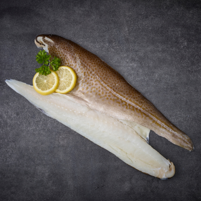 Cod Fillets Skin On, Boneless 170-230g