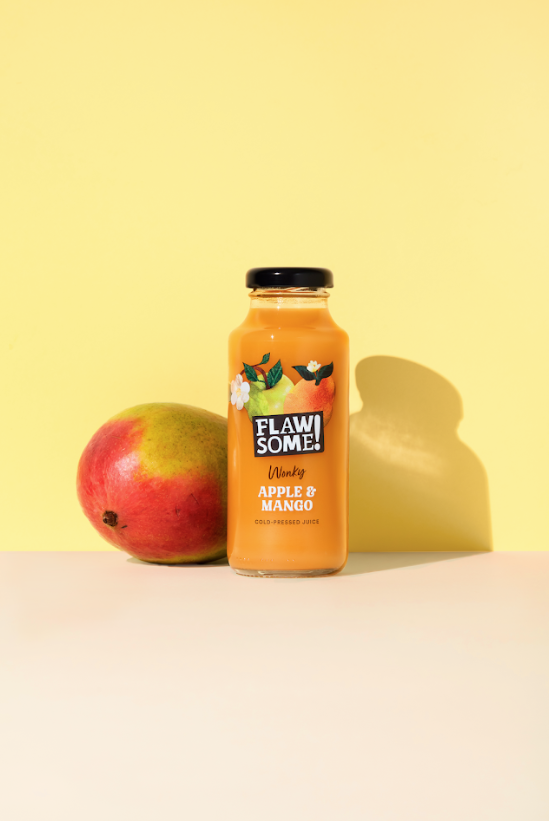 FLAWSOME! Apple & Mango Cold-Pressed Juice (Glass Bottle)