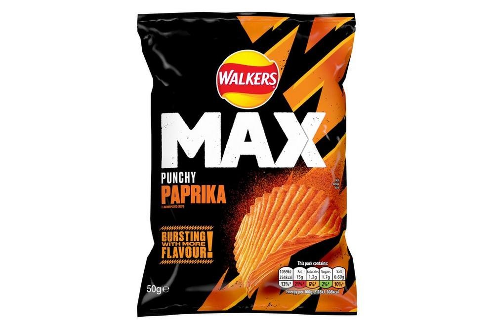 WALKERS Max Paprika Crisps