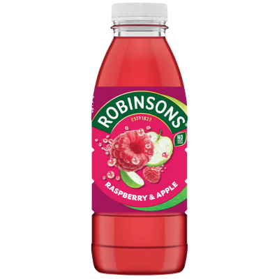 ROBINSONS Real Fruit Raspberry & Apple (Bottle)      