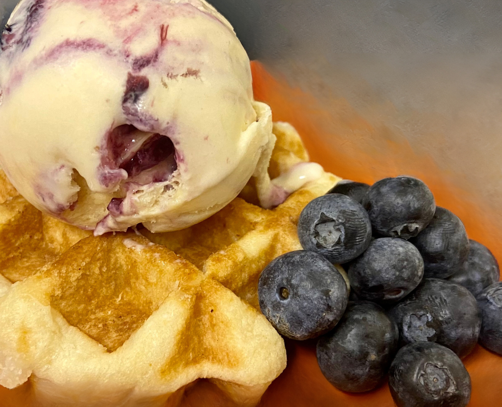 YORVALE Blueberry Waffle Ice Cream