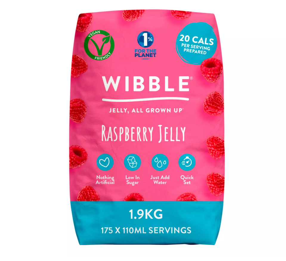 WIBBLE Vegan Raspberry Jelly Crystals