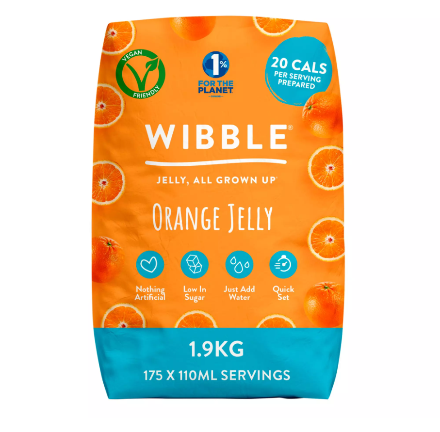 WIBBLE Vegan Orange Jelly Crystals