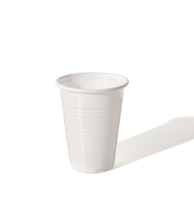 4 ACES 180ml White Polypropylene Plastic Cups