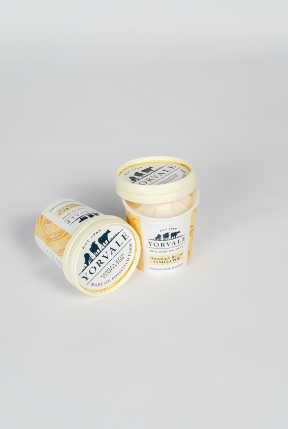 YORVALE Dairy Vanilla Ice Cream Tubs