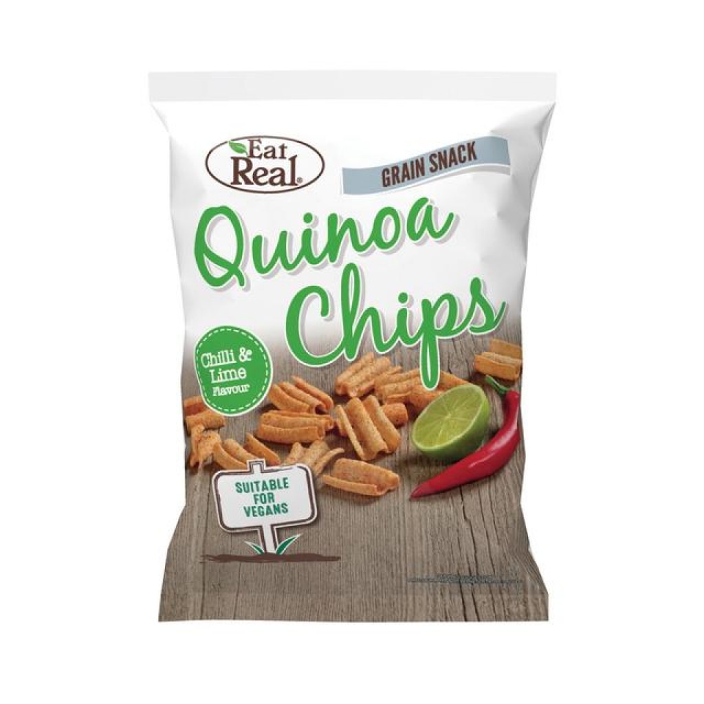 EAT REAL Quinoa Chips Chilli & Lime