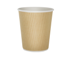 4 ACES 8oz Kraft Ripple Wall Paper Cup